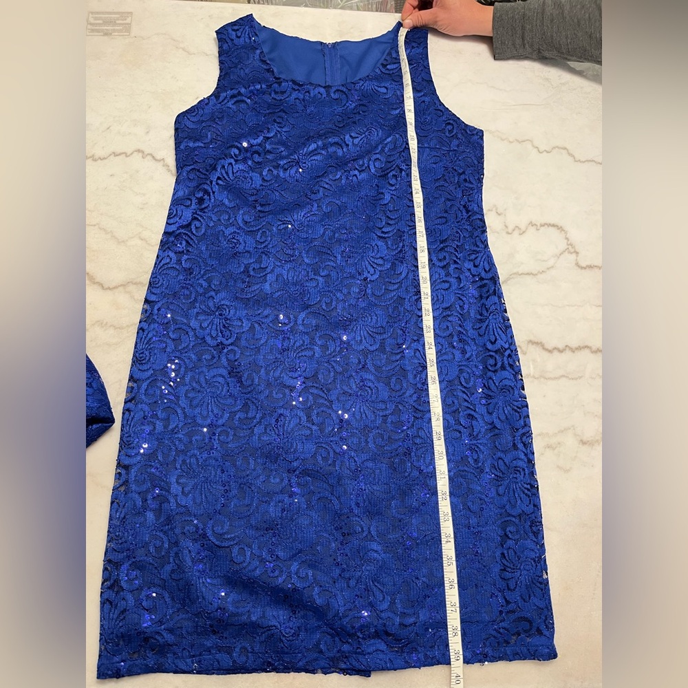 NWOT Cachet Royal Blue Lace Ensemble‎ - Picture 7 of 12